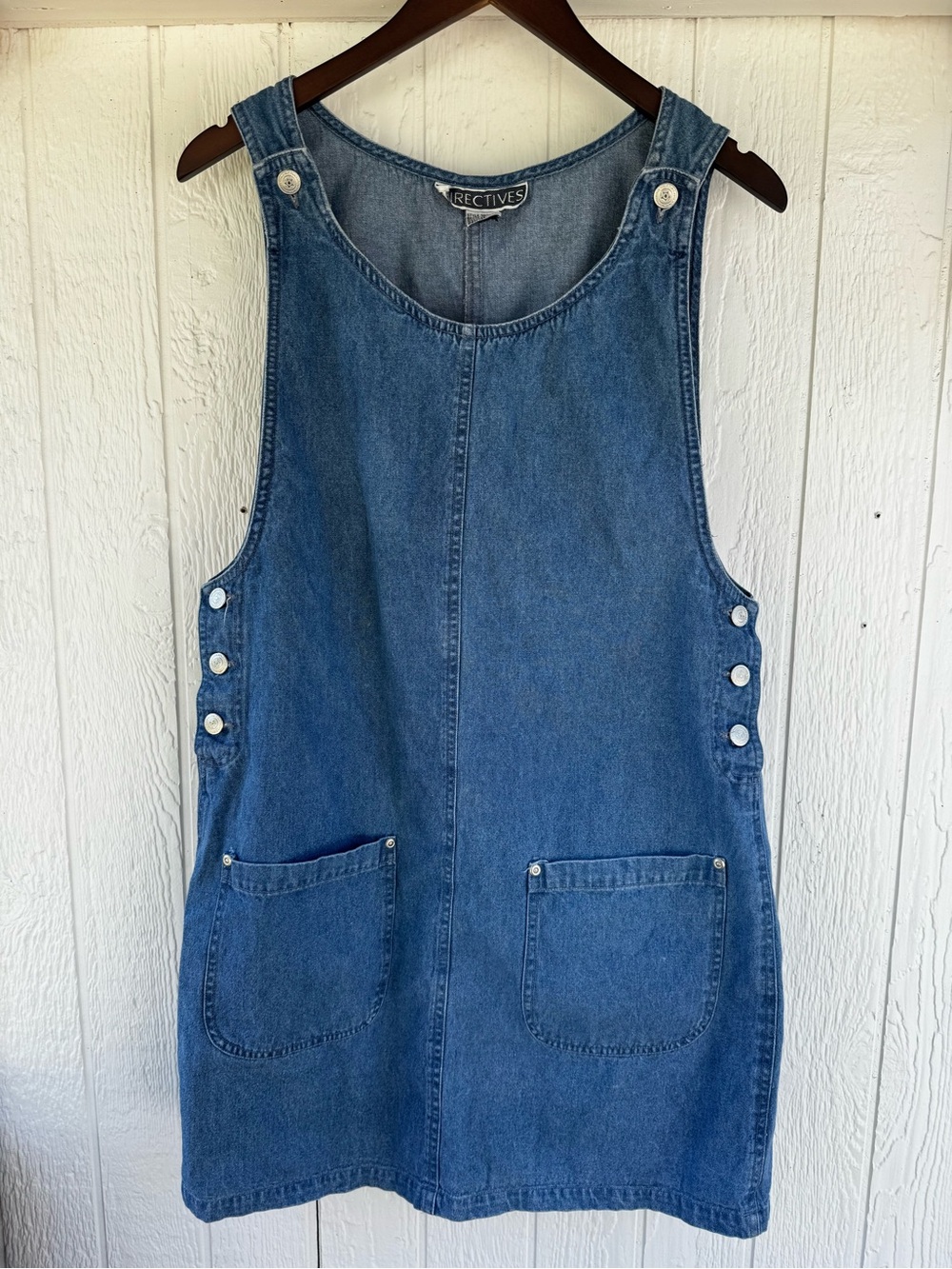 Y2K Denim Overall Dress